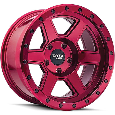 Dirty Life COMPOUND 9315 Crimson Candy Red wheel