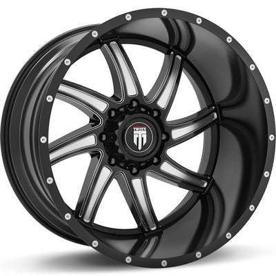 American Truxx Vortex Black with Milled Sp wheel