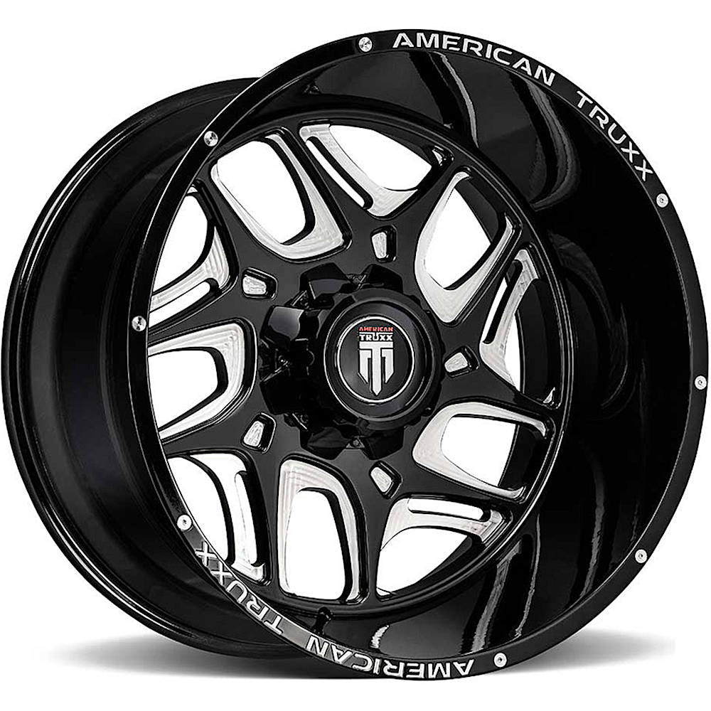 American Truxx SWEEP AT1900 Satin Black Milled wheel