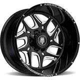 American Truxx SWEEP AT1900 Satin Black Milled wheel