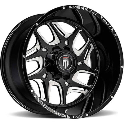 American Truxx SWEEP AT1900 Satin Black Milled wheel