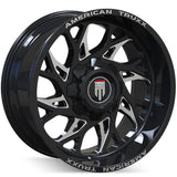 American Truxx DESTINY AT1913 Gloss Black Milled wheel