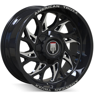 American Truxx DESTINY AT1913 Gloss Black Milled wheel