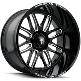 American Truxx RESTLESS AT1915 Gloss Black Milled wheel