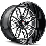 American Truxx RESTLESS AT1915 Gloss Black Machined wheel