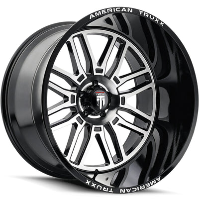 American Truxx RESTLESS AT1915 Gloss Black Machined wheel