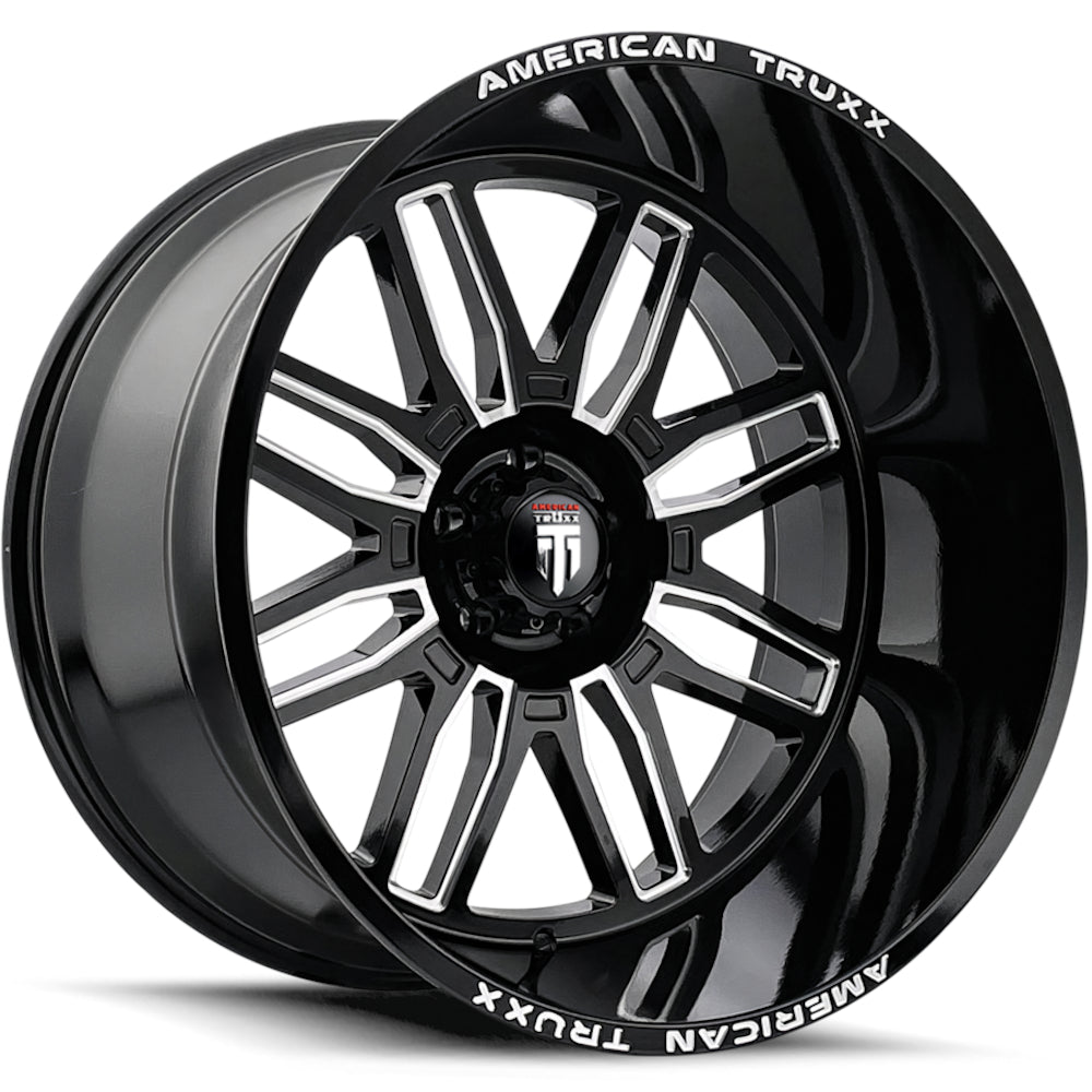 American Truxx RESTLESS AT1915 Gloss Black Milled wheel