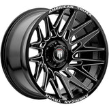 American Truxx EVOLUTION AT1919 Gloss Black Milled wheel