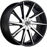 Kraze SWAGG KR144 Gloss Black Machined wheel