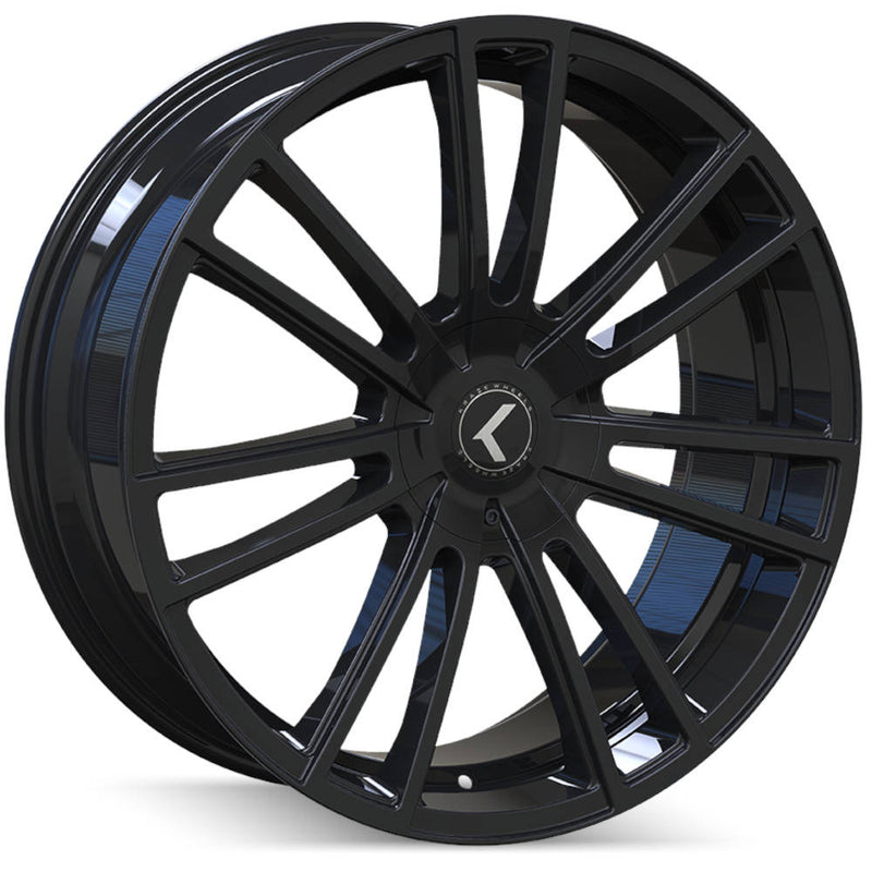 Kraze Spectra KR183 18x8 Gloss Black premium Euro wheel 5x108 5x114.3