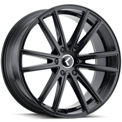 Kraze LUSSO KR190 Gloss Black wheel