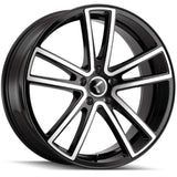 Kraze LUSSO KR190 Gloss Black Machined wheel