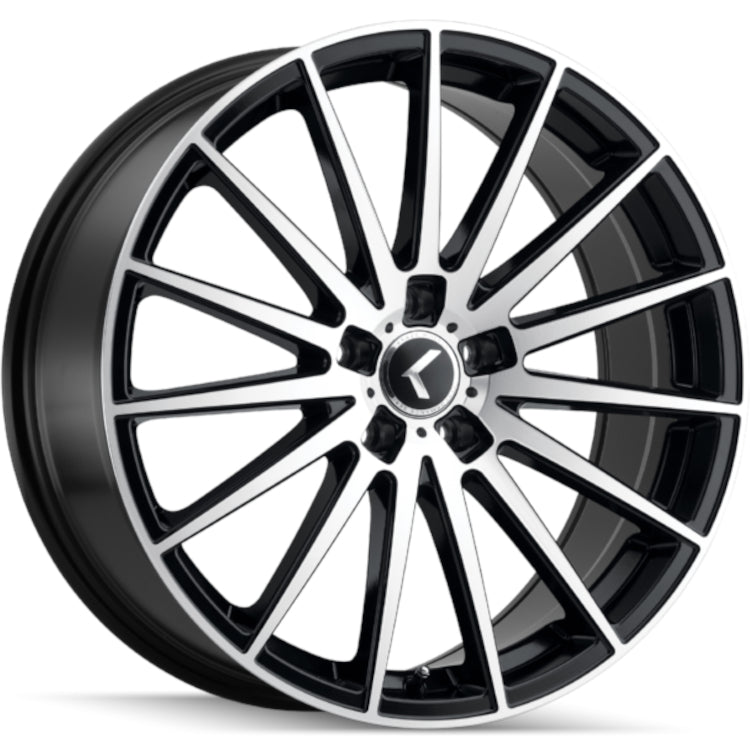 Kraze STUNNA KR191 Matte Black Machined wheel