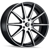 Kraze COSMOS KR194 Gloss Black Machined wheel