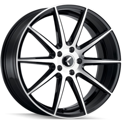 Kraze COSMOS KR194 Gloss Black Machined wheel