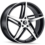 Kraze Milano Black with Machined  wheel