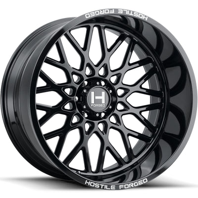 Hostile Forged HF08 SAVAGE Black wheel