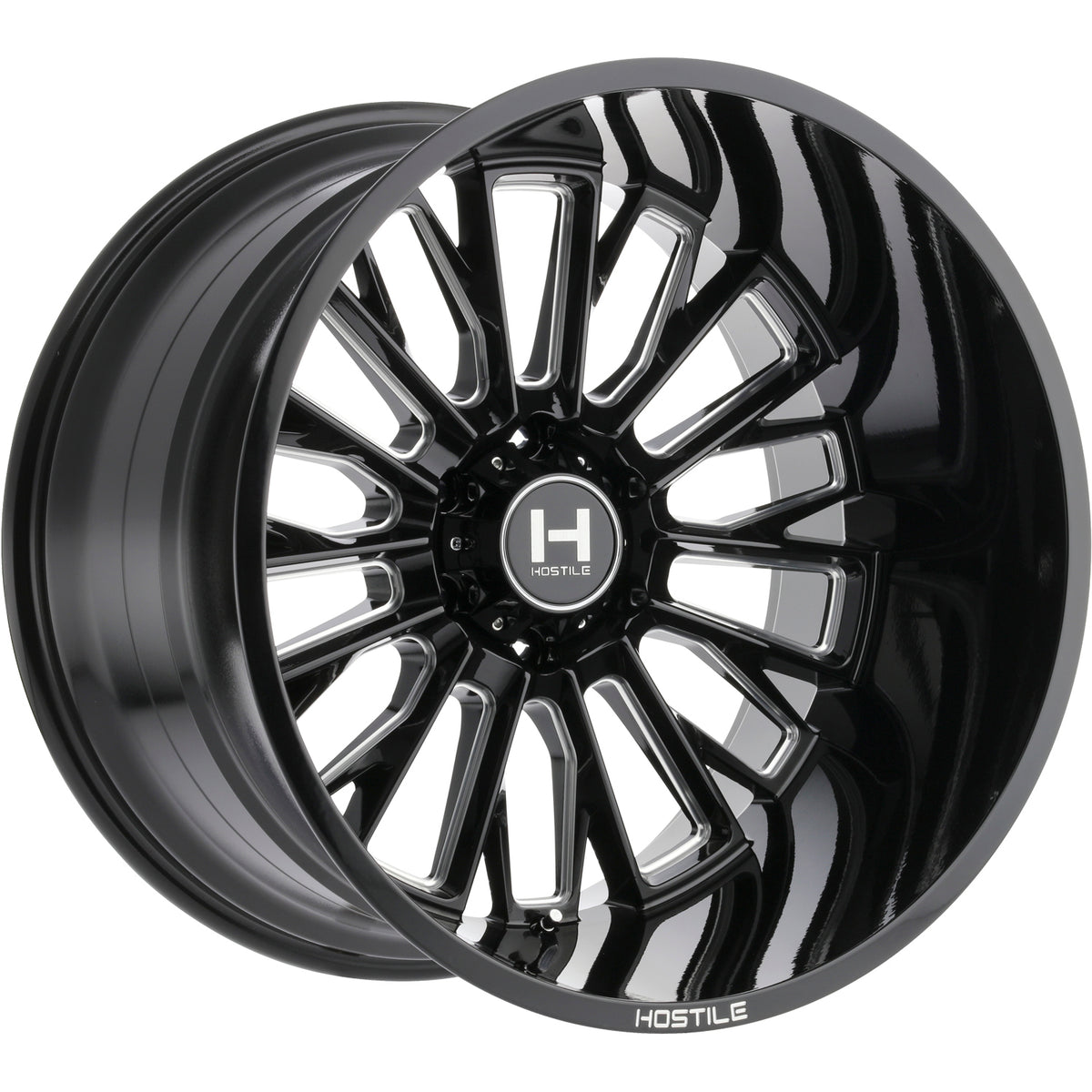 Hostile Fury Black/Milled wheel