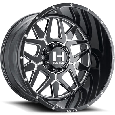 Hostile H128 Black/Milled wheel