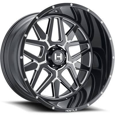 Hostile H128 DIABLO Black/Milled wheel