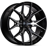Vossen HF6-4 Black/Machined wheel