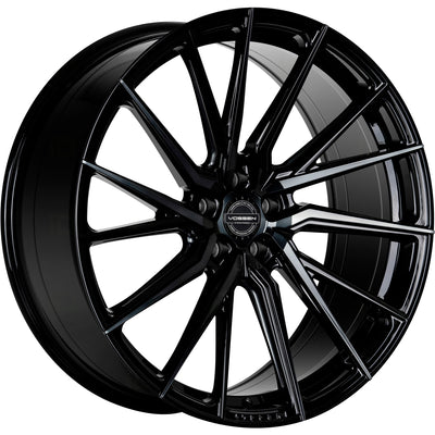 Vossen HF-4T Black/Machined wheel