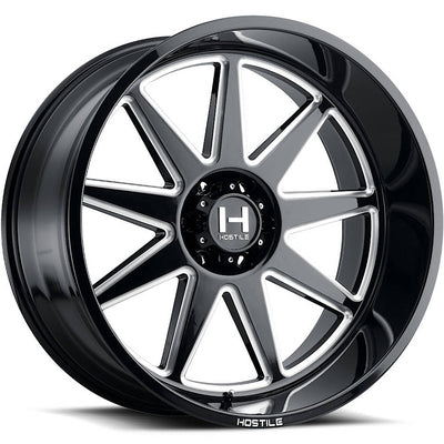 Hostile H121 OMEGA Black/Milled wheel