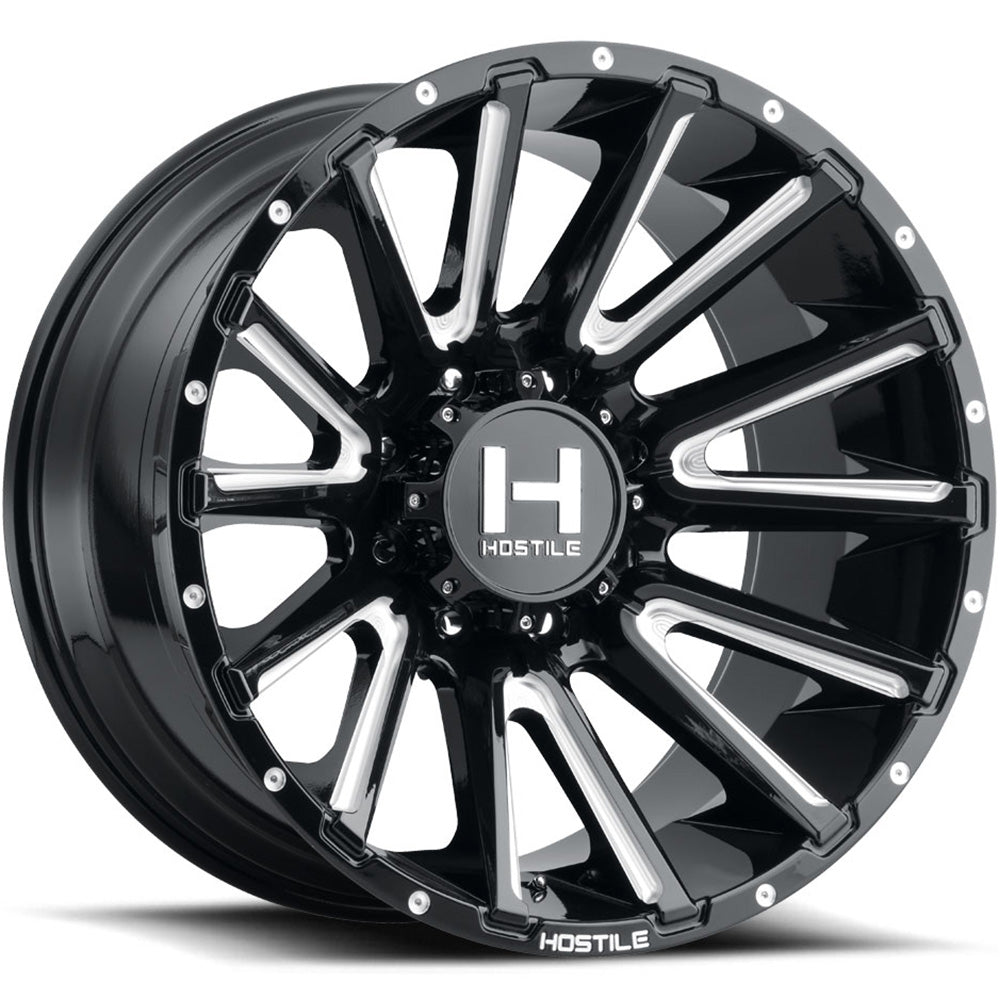 Hostile Typhoon Black/Milled wheel