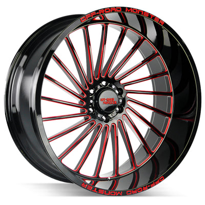 Off-Road Monster M27 Black/Red wheel