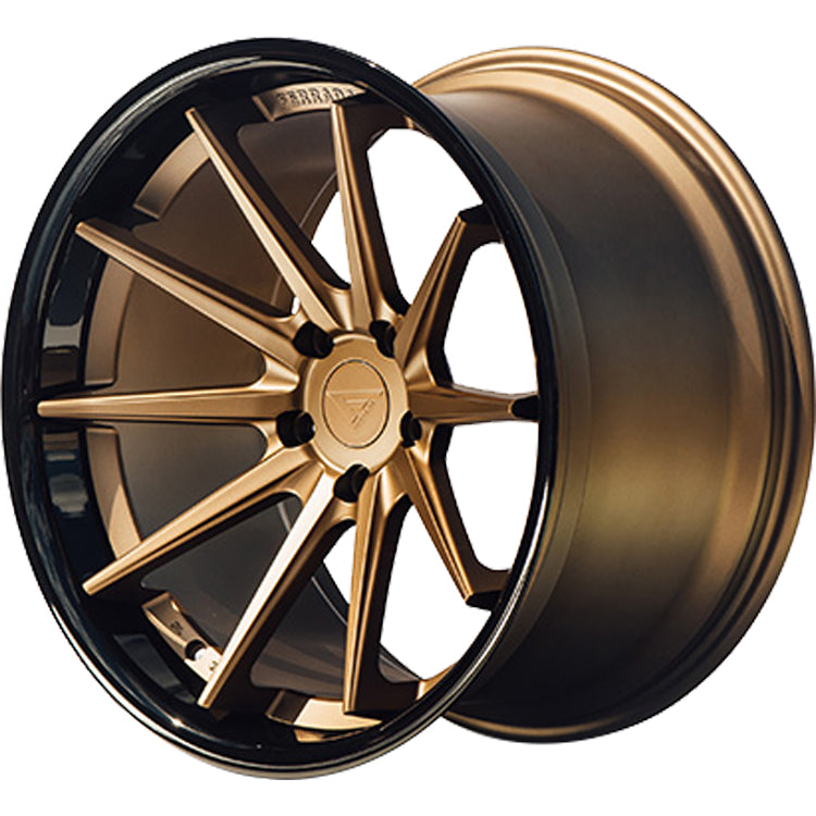 Ferrada FR4 19x9.5 30mm Matte Bronze Center with Gloss Black Lip – TFS ...