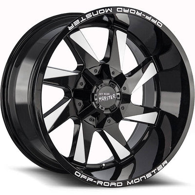 Off-Road Monster M80 Black/Machined wheel