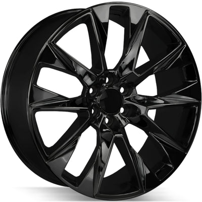 Strada Replicas Silverado Replica Black wheel