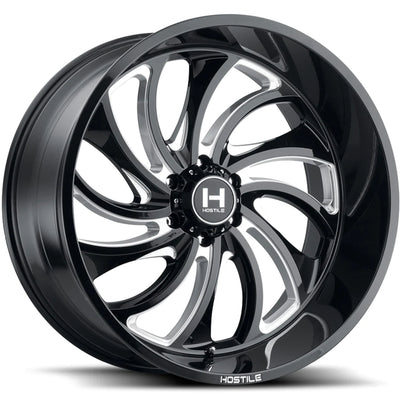 Hostile Demon Black/Milled wheel