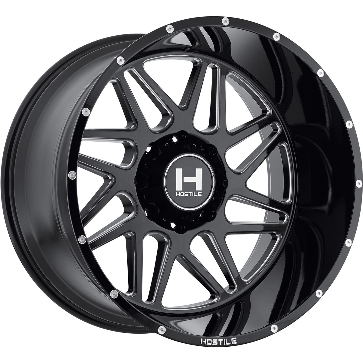 Hostile H108 SPROCKET Black/Milled wheel