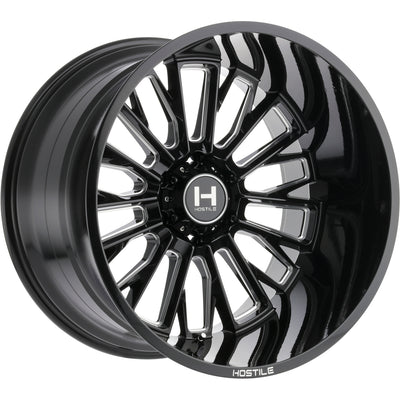 Hostile Fury Black/Milled wheel