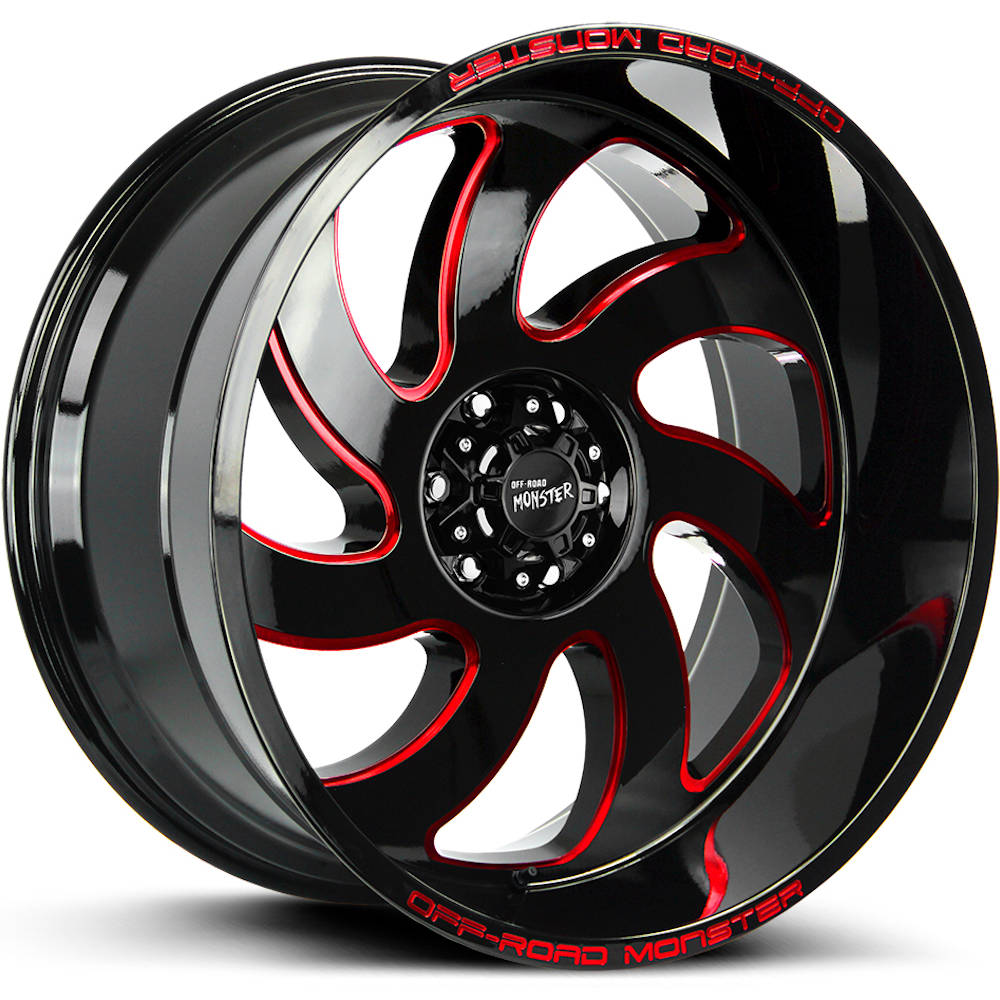 Off-Road Monster M07 Black/Red wheel