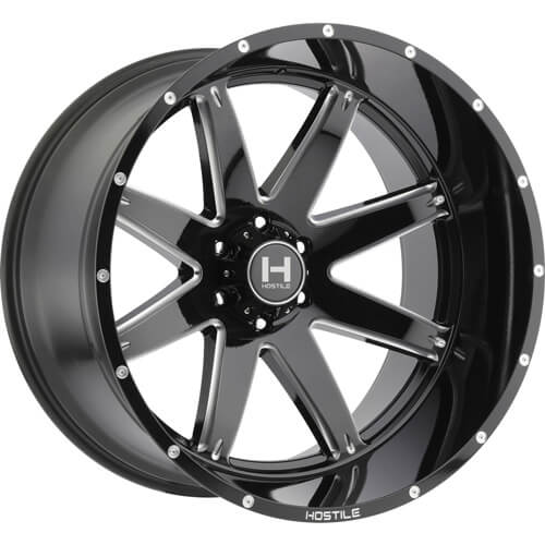 Hostile H109 ALPHA Black/Milled wheel