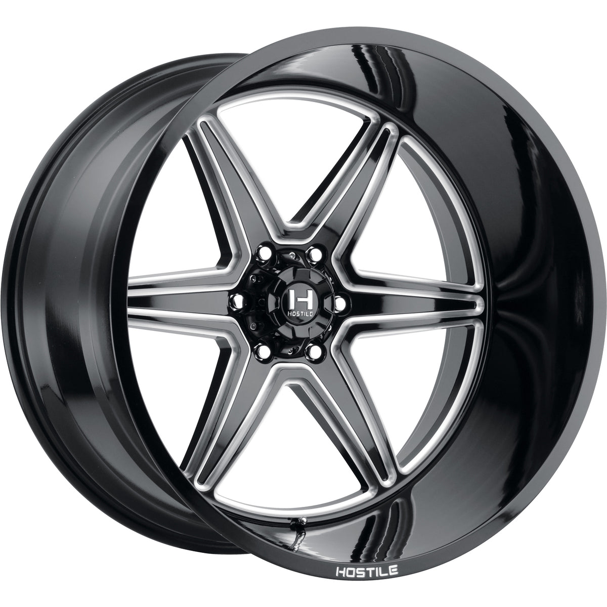 Hostile H117 VENOM Black/Milled wheel