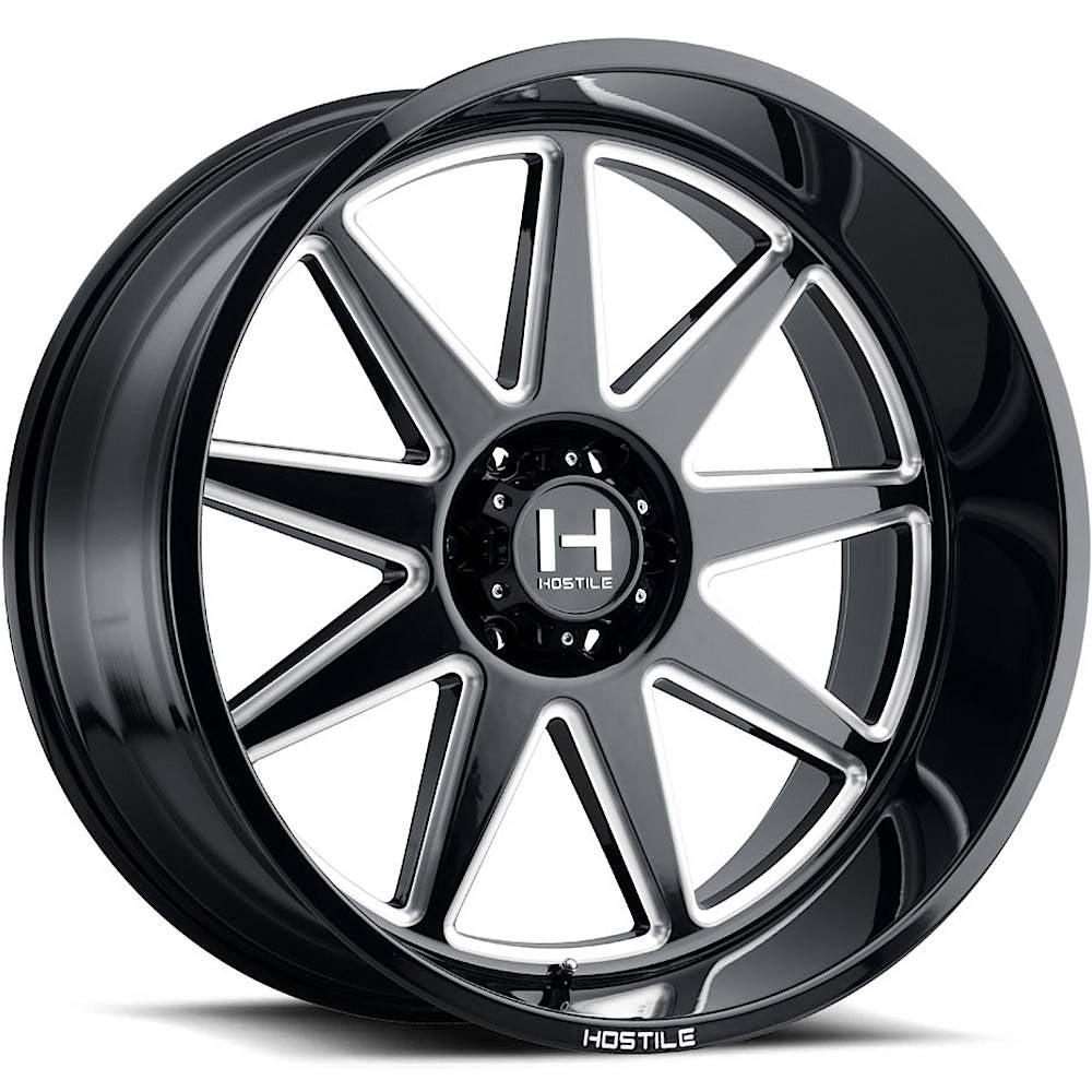 Hostile H121 OMEGA Black/Milled wheel