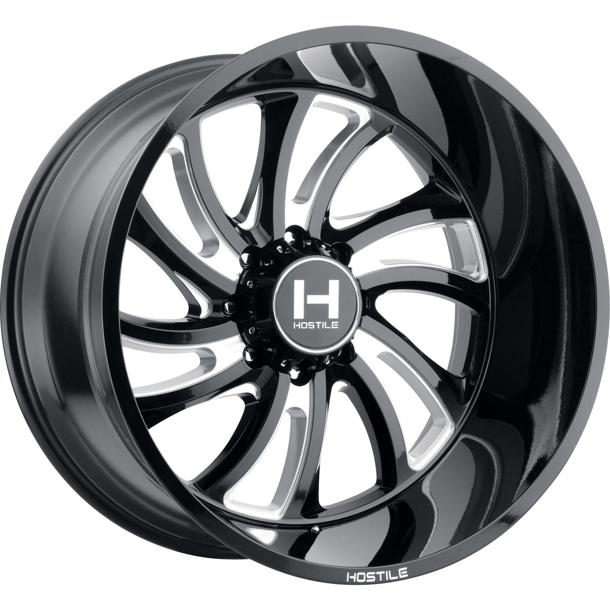 Hostile Demon Black/Milled wheel