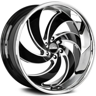 Strada RETRO 6 Black/Machined/Chrome wheel