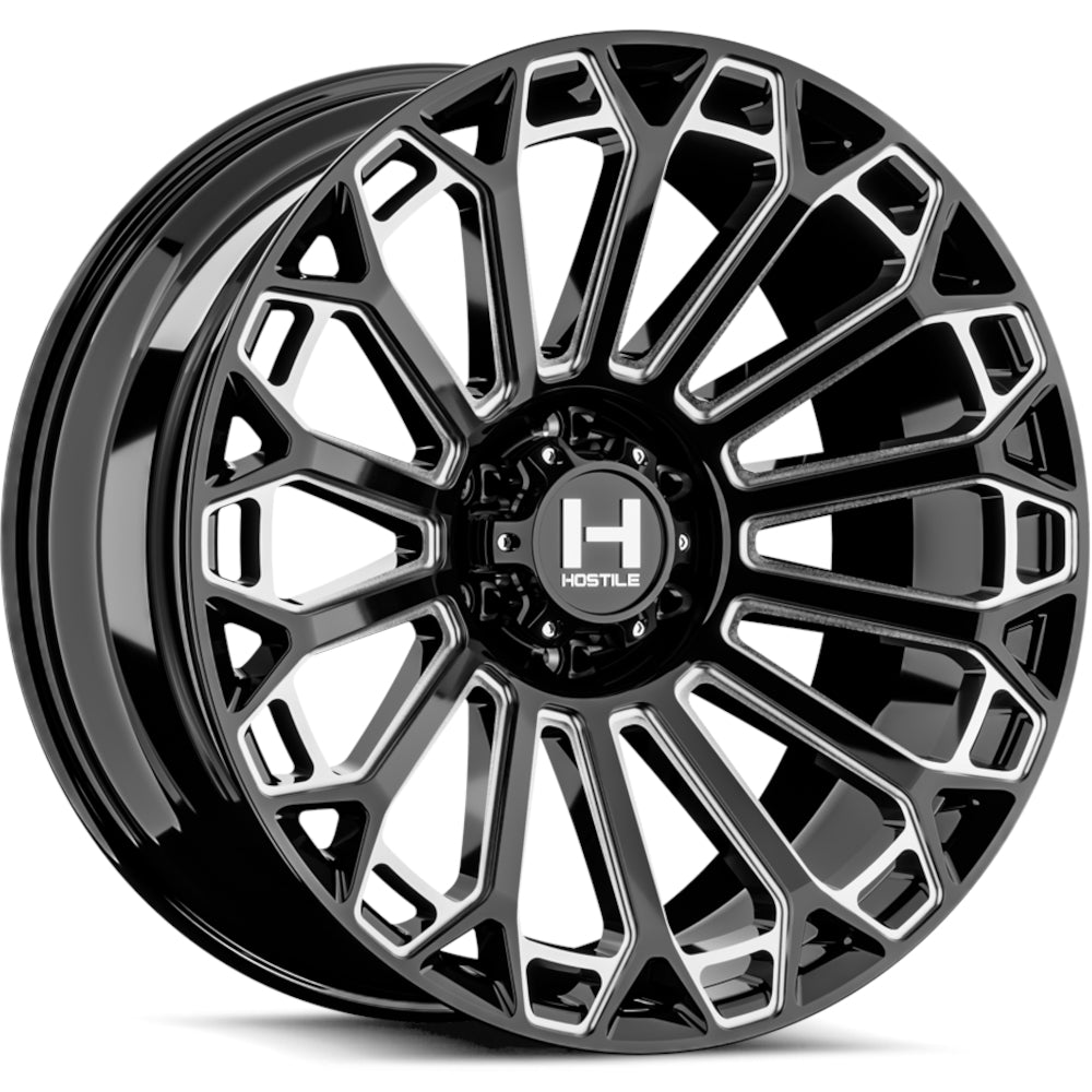 Hostile H142 WARRIOR Black/Milled wheel