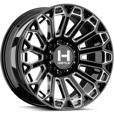 Hostile H142 WARRIOR Black/Milled wheel