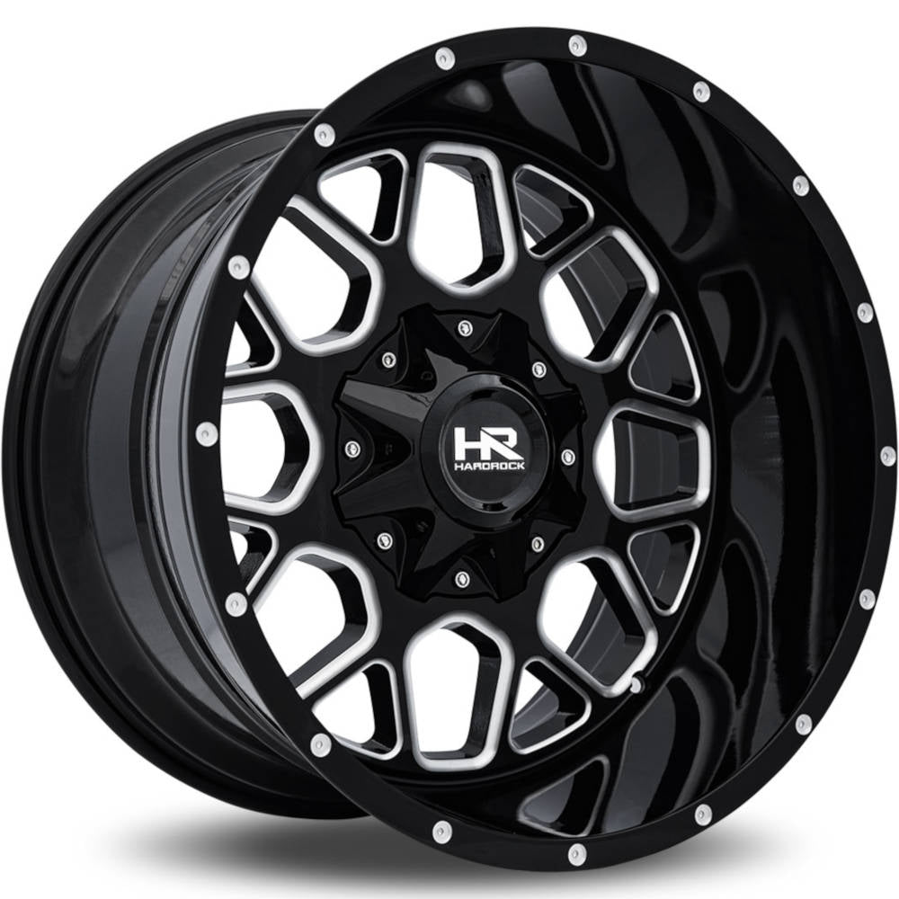Hardrock H705 GUNNER Black/Machined wheel
