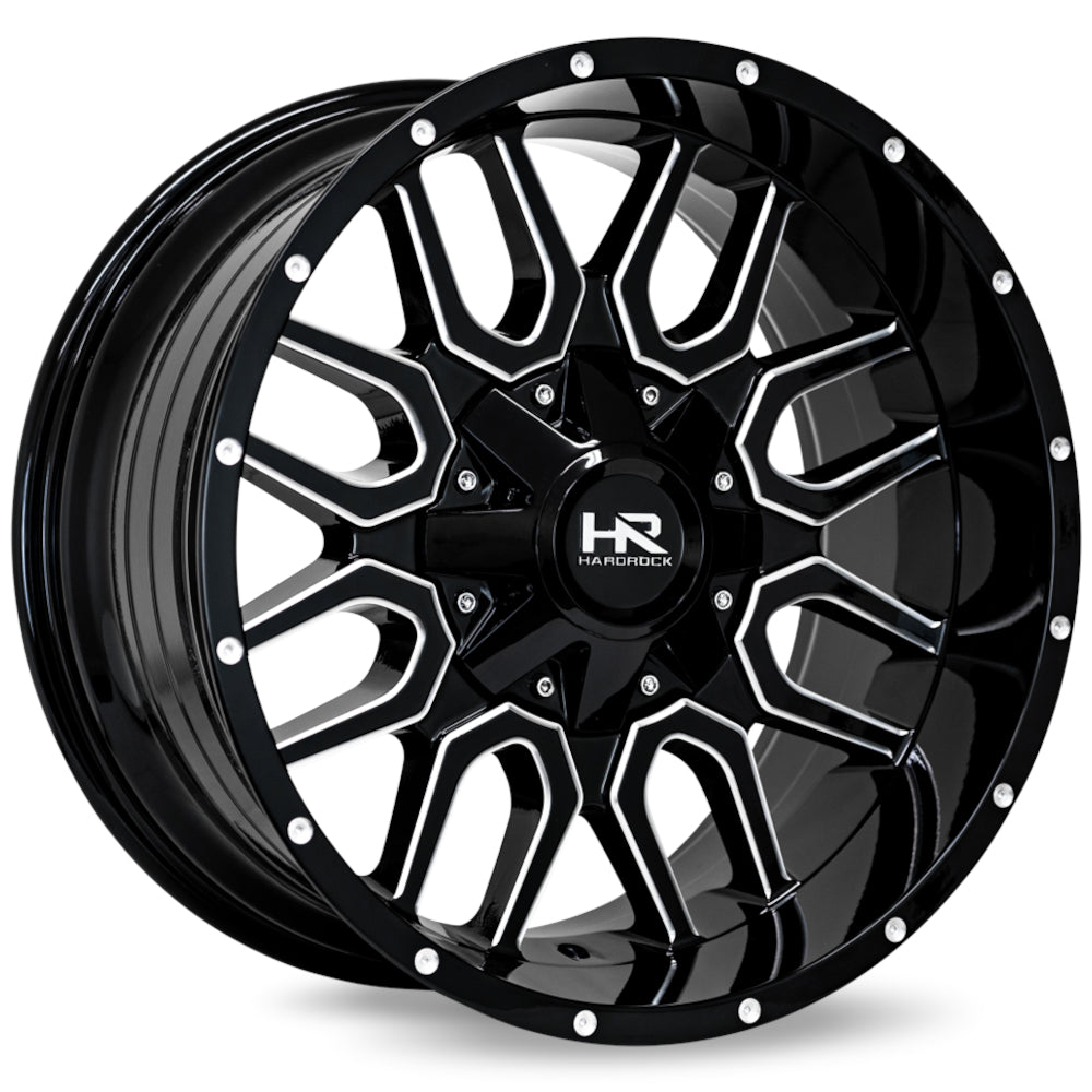 Hardrock H709 COMMANDER Black/Machined wheel