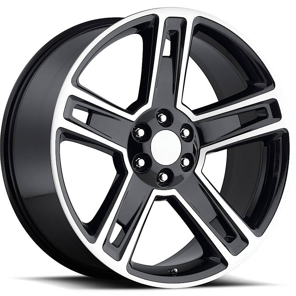 Factory Reproductions FR34 SILVERADO Black/Machined wheel