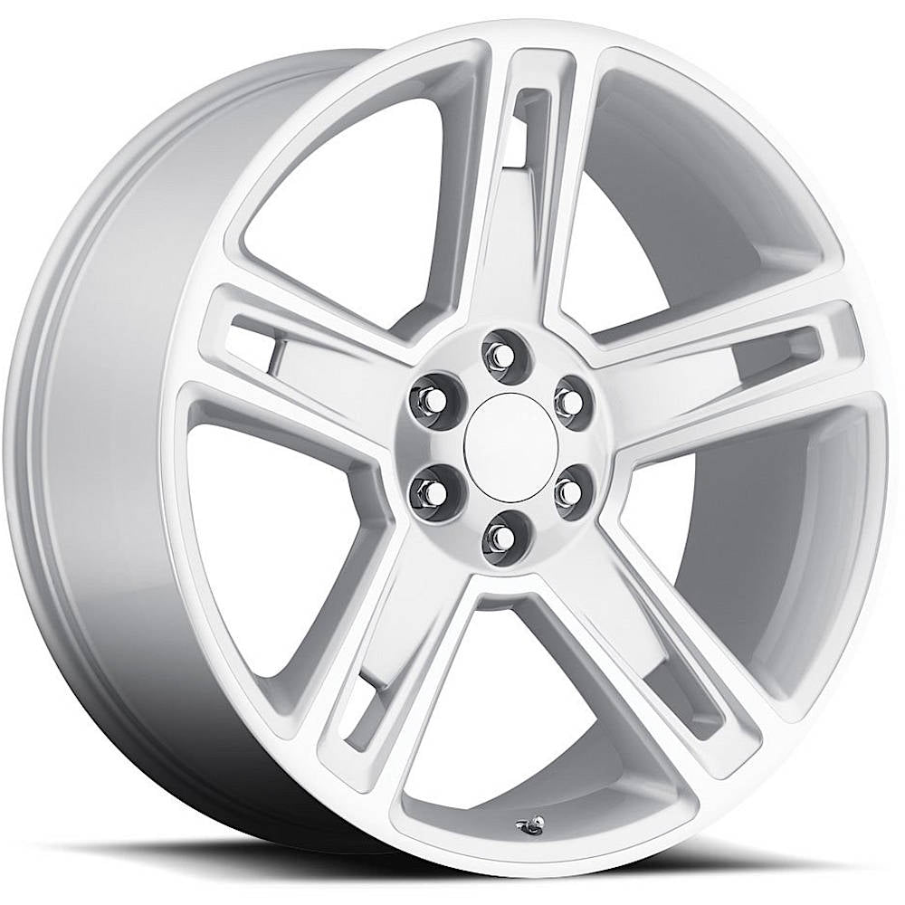 Factory Reproductions FR34 SILVERADO Silver/Machined wheel