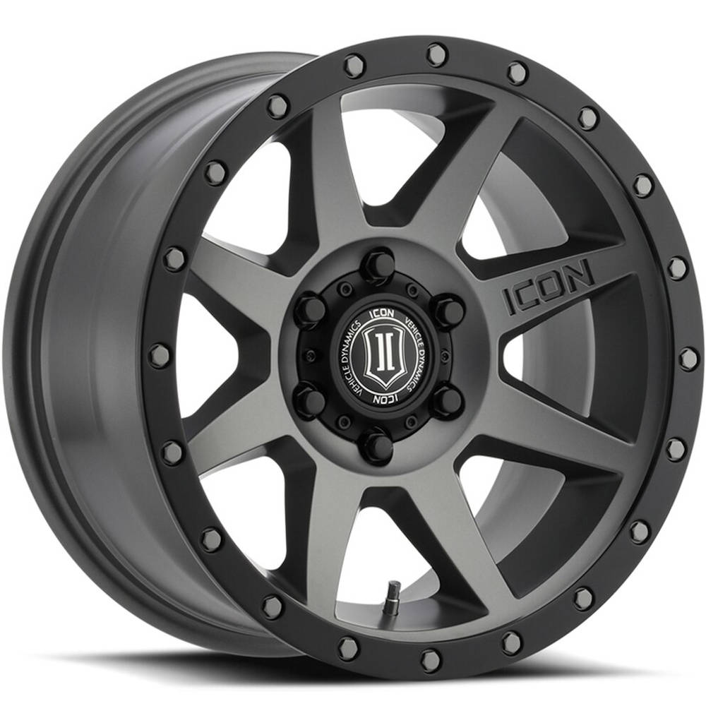 Icon Rebound Titanium/Black wheel