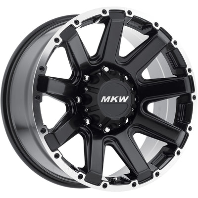MKW M94 Black/Machined wheel