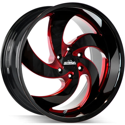 Strada RETRO 5 Black/Red wheel